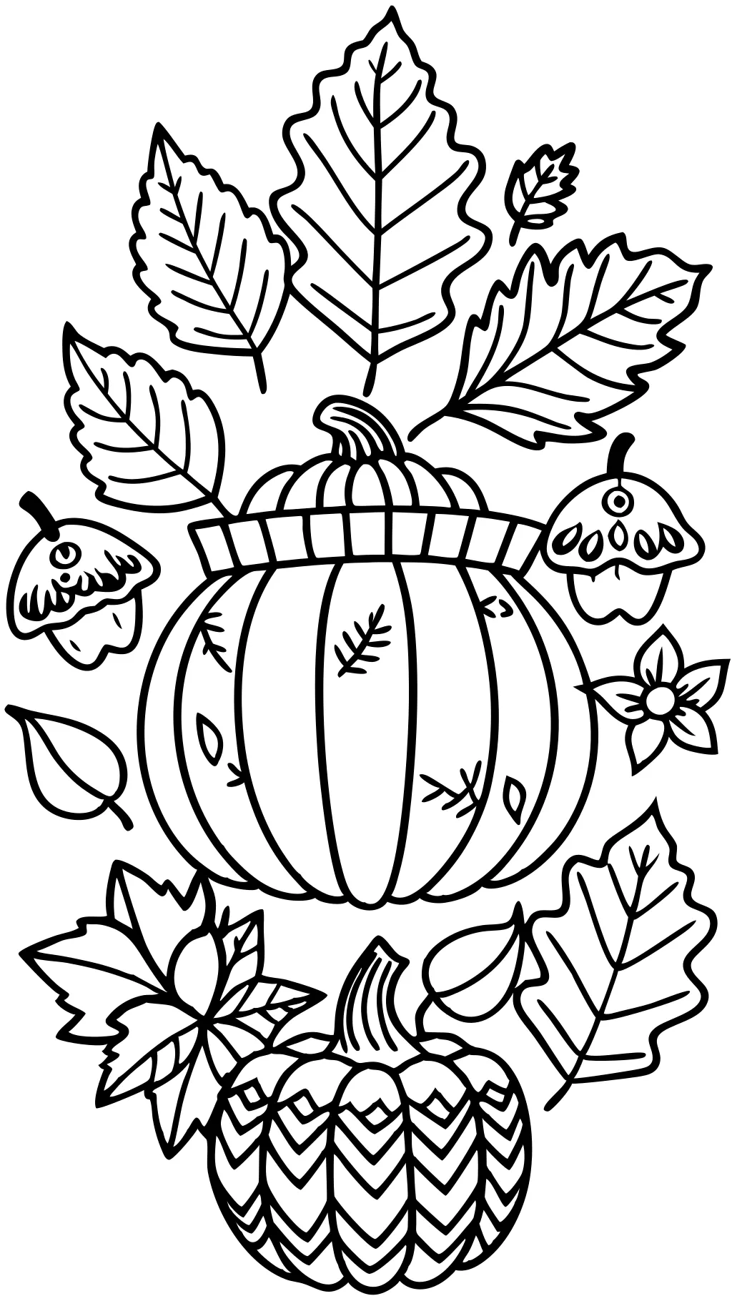 coloriages d’automne imprimables pour adultes